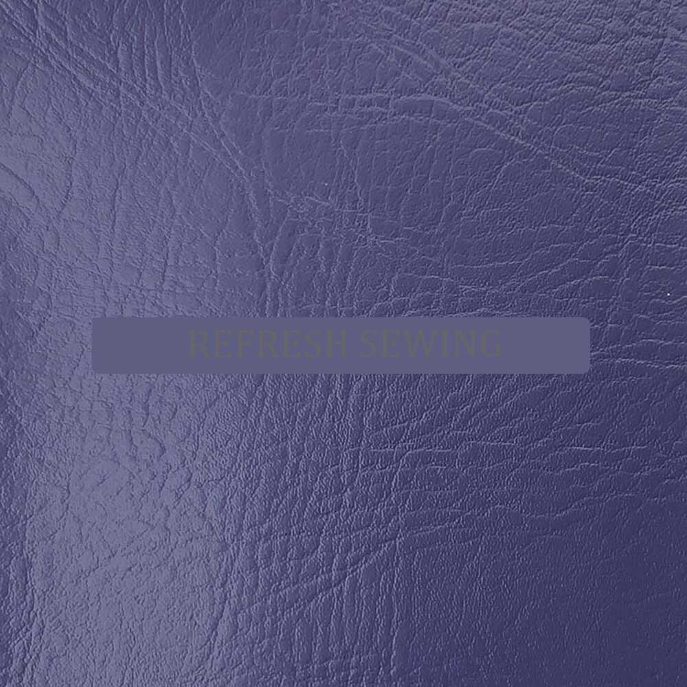 Vinyl Leatherette Plain Grain Faux Leather Purple 1 Metre