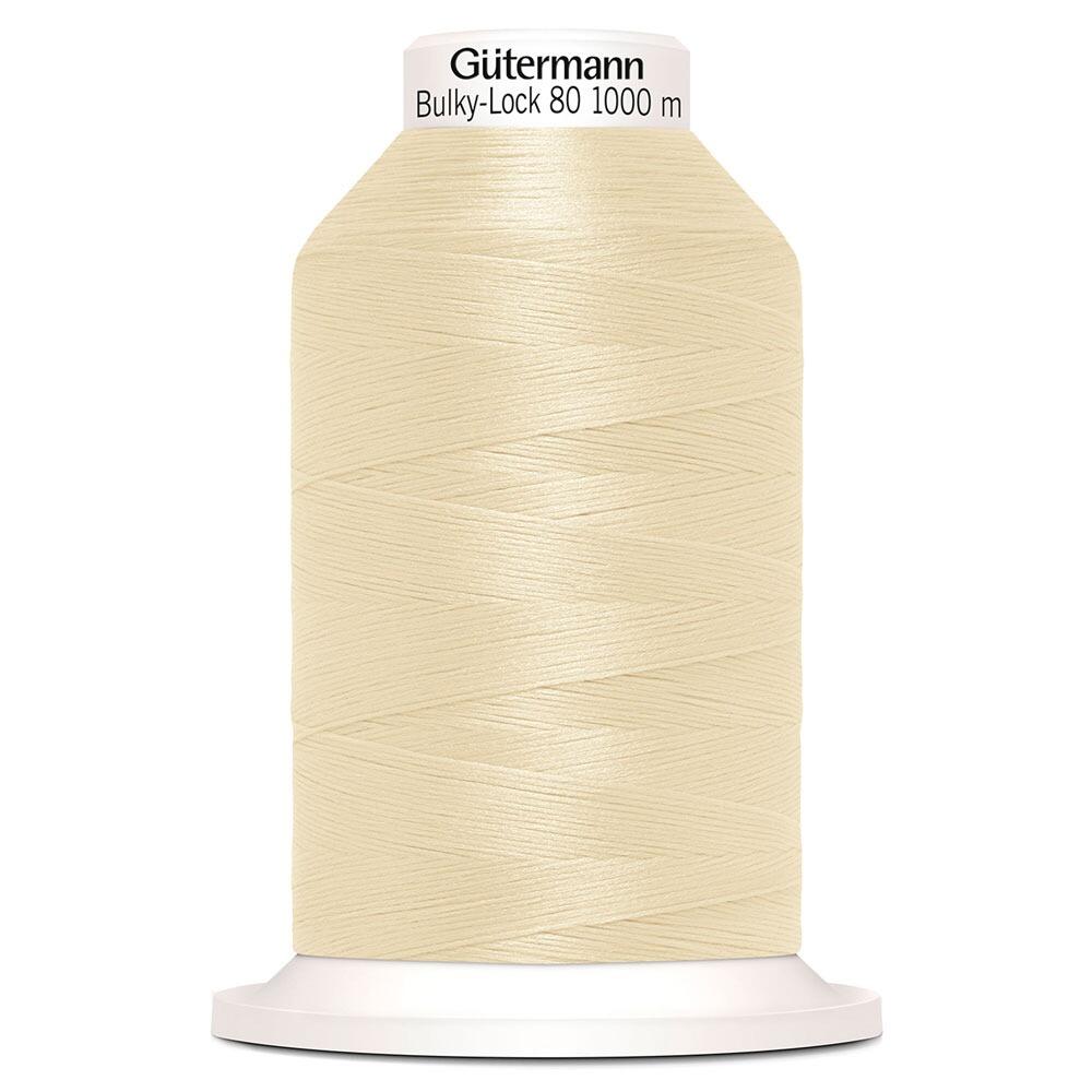 Gutermann Bulky Lock 1000m Overlocking Thread Cream 414