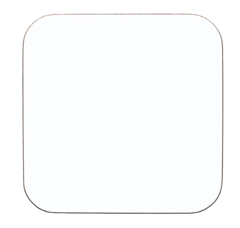 Unisub Square Coaster - 9cm x 9cm Pack of 10