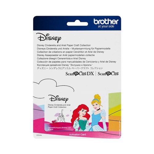 Brother ScanNCut Disney Cinderella & Ariel Paper Design Collection CADSNP07 (in packaging)