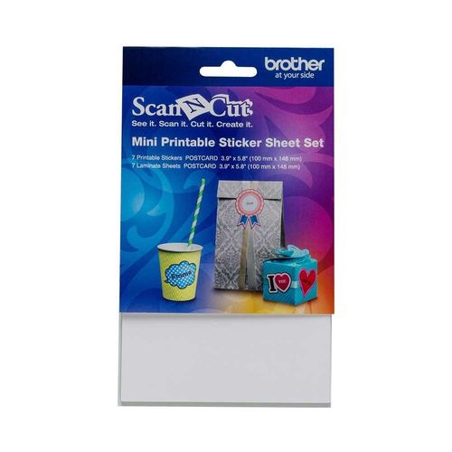 Brother ScanNCut Mini Printable Sticker Sheet Set