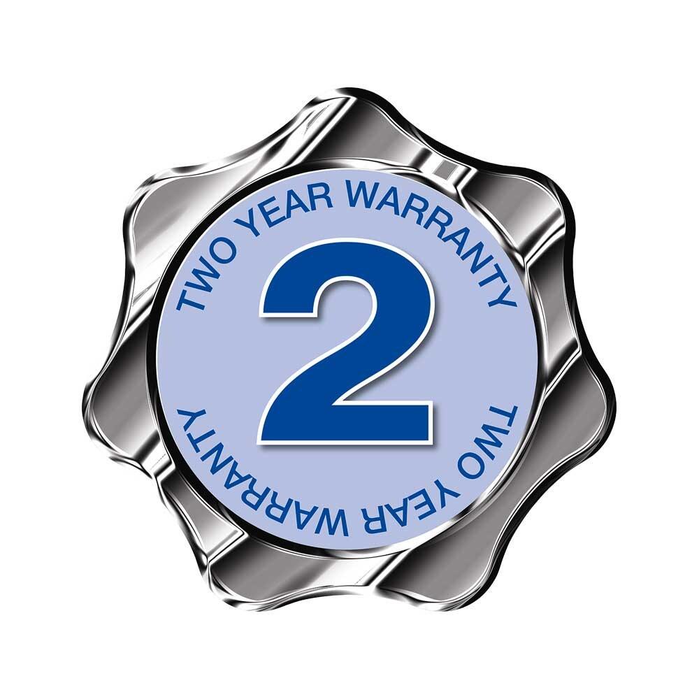 2 year warranty logo