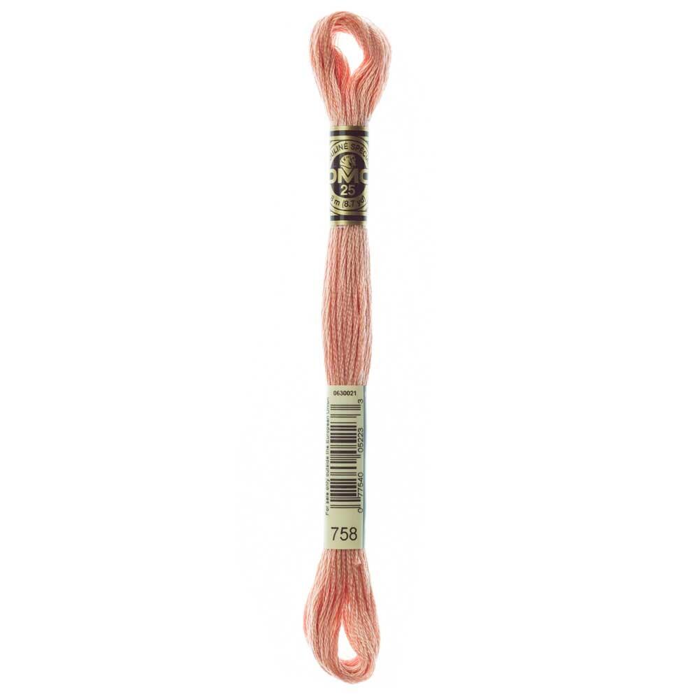DMC Mouliné Stranded Cotton 8m Skein - 758