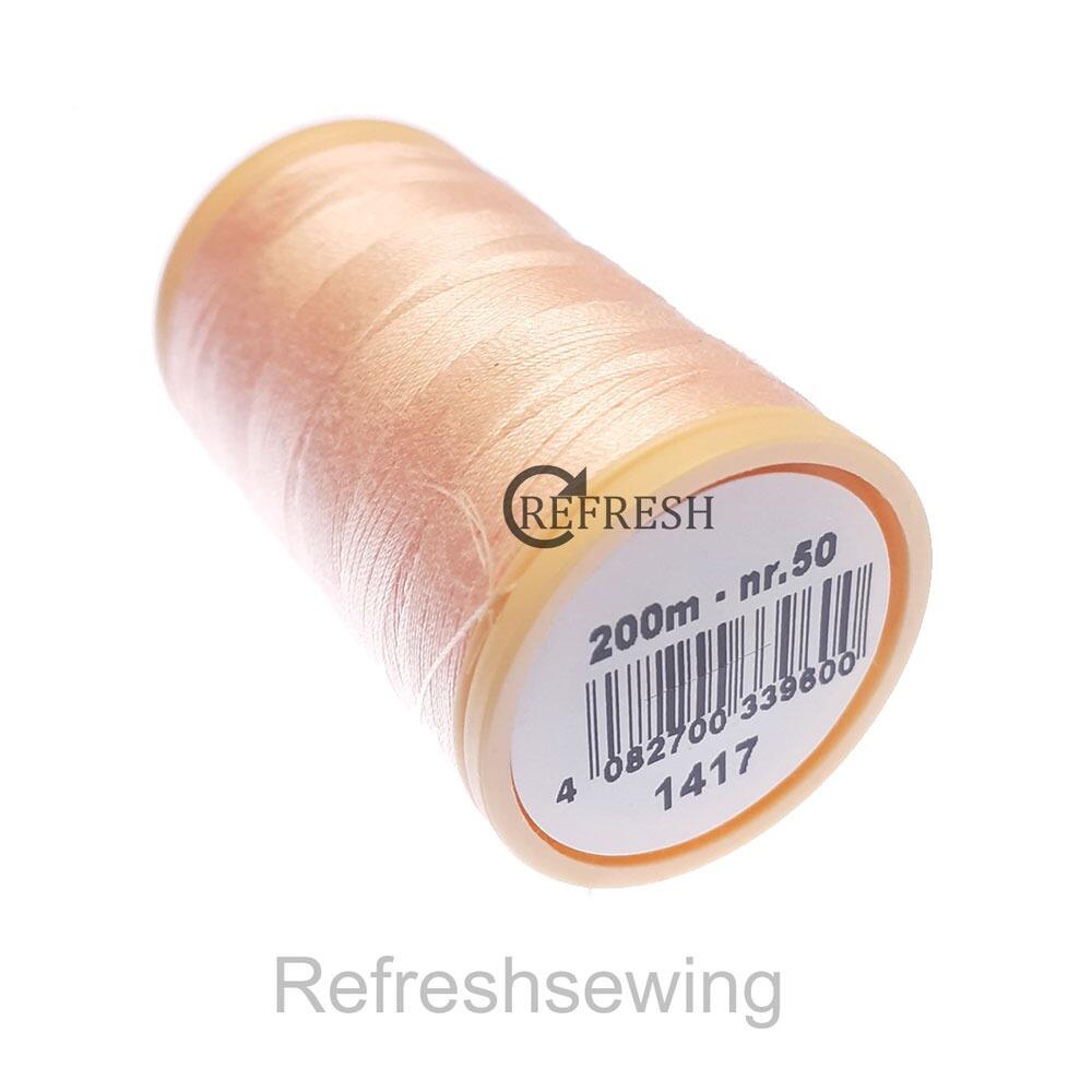 Coats Cotton 100% Pure Mercerised Nr50 200 Metre Spool 1417