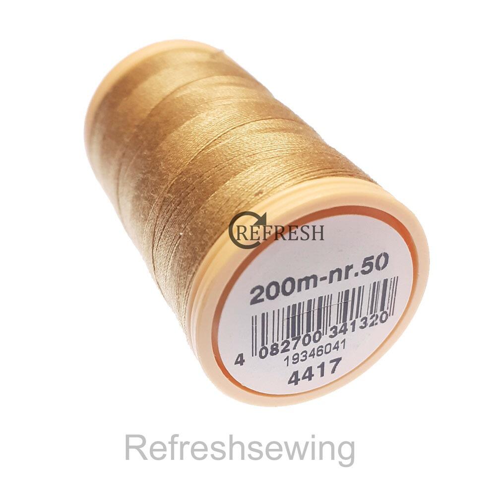 Coats Cotton 100% Pure Mercerised Nr50 200 Metre Spool 4417