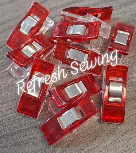 Sewing Clips - Red