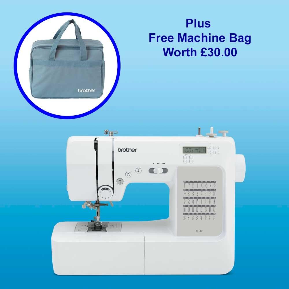 Brother SH40 sewing machine with a free machine bag
