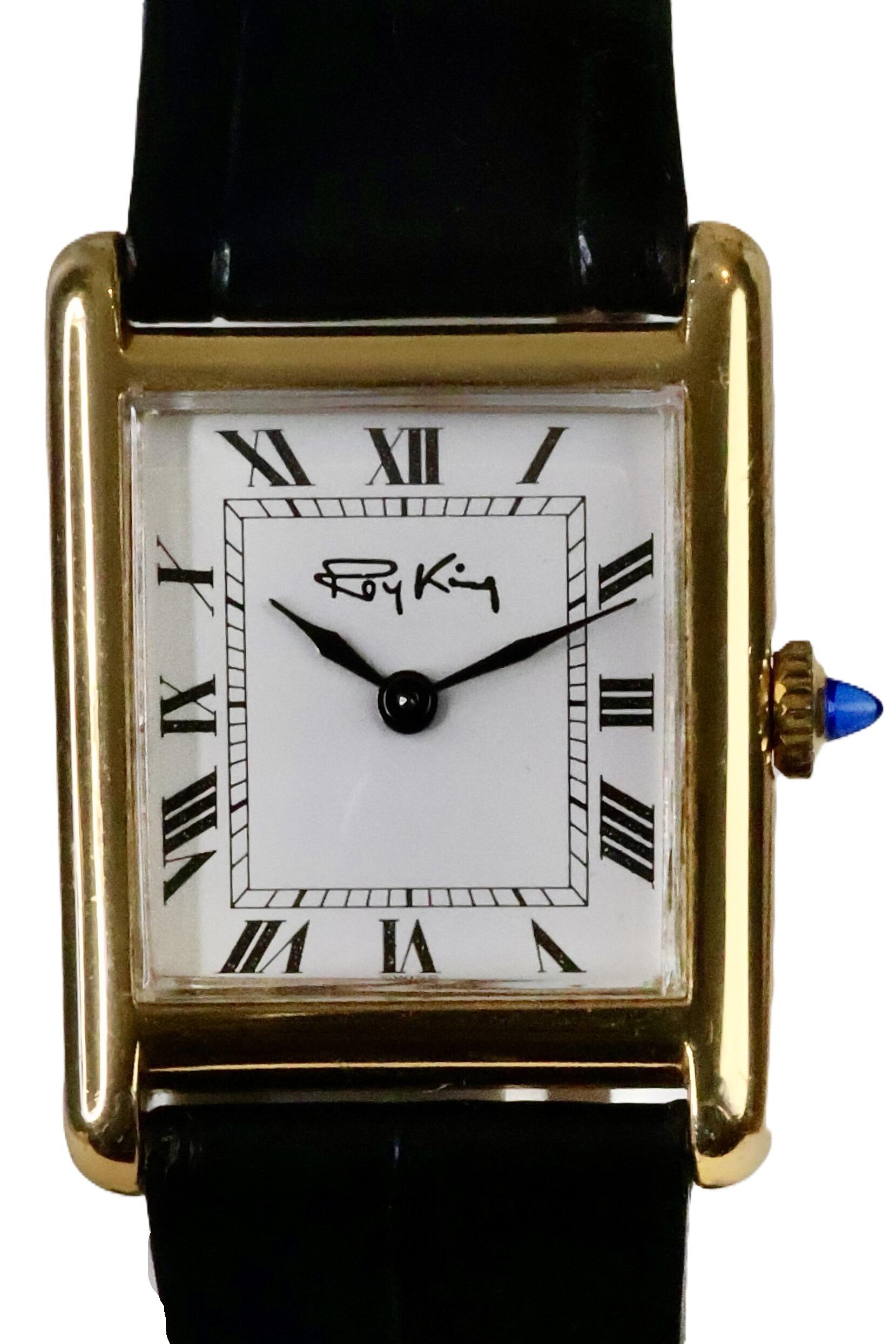 Roy King Gold-Plated Sterling Silver Tank Watch