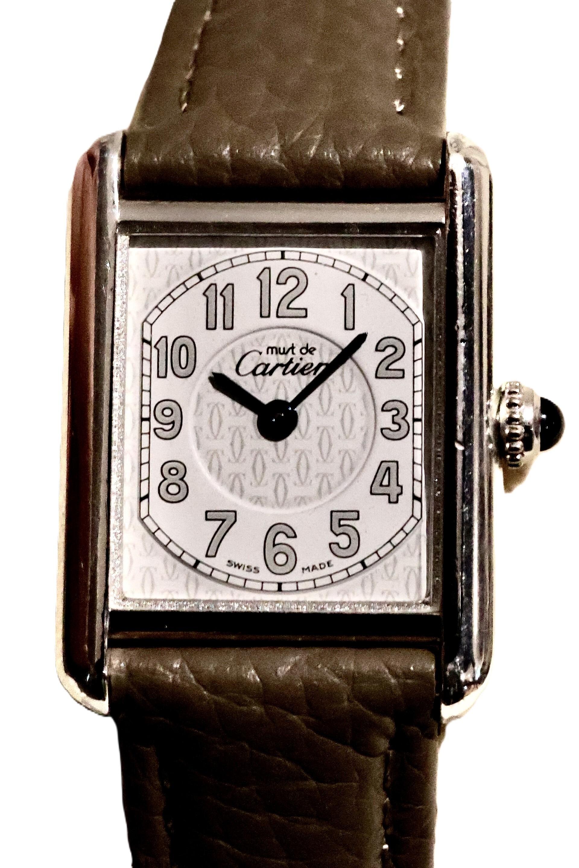Cartier Ladies Must de Cartier Tank Solid Silver Case