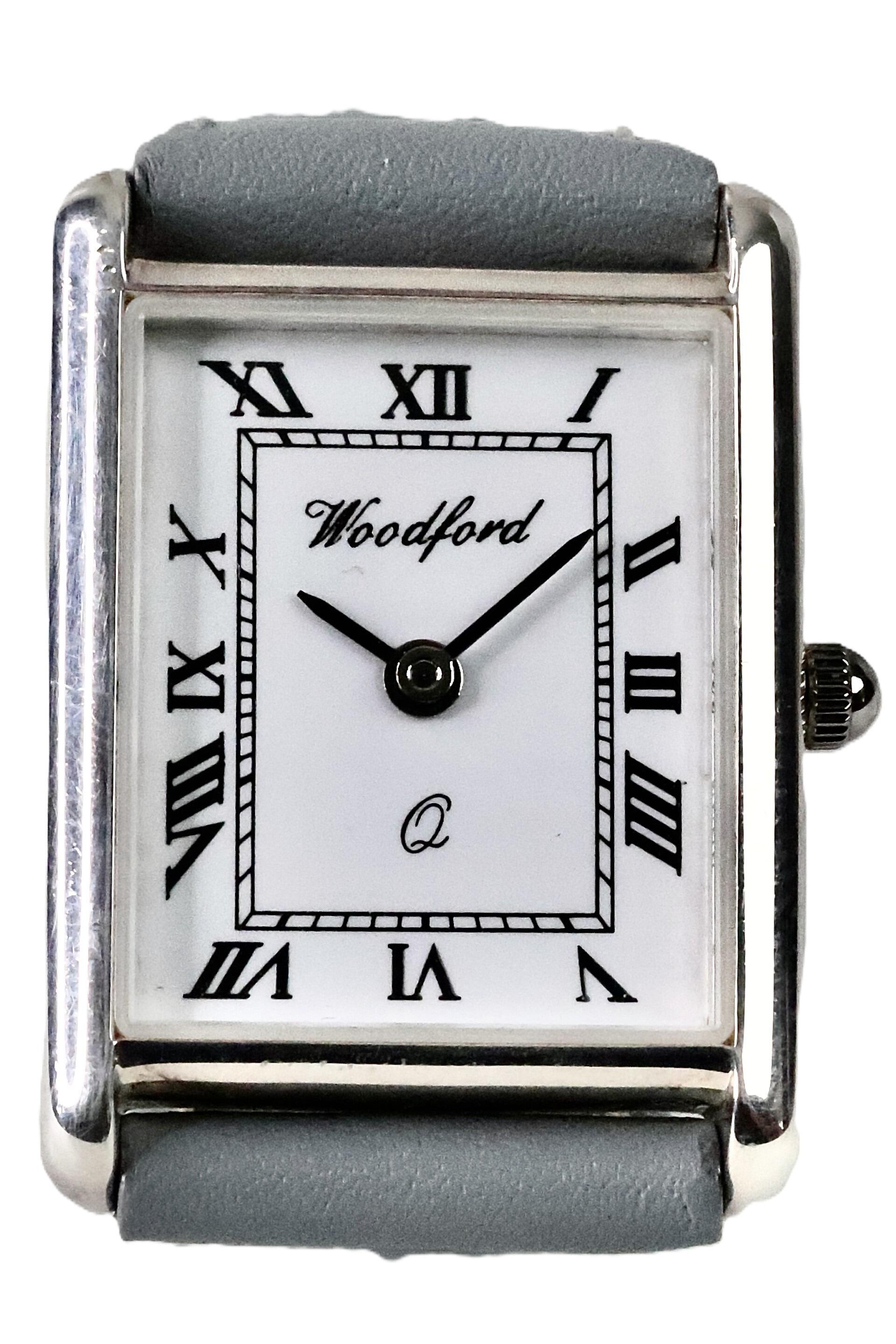 Sterling Silver Tank-Style Wristwatch