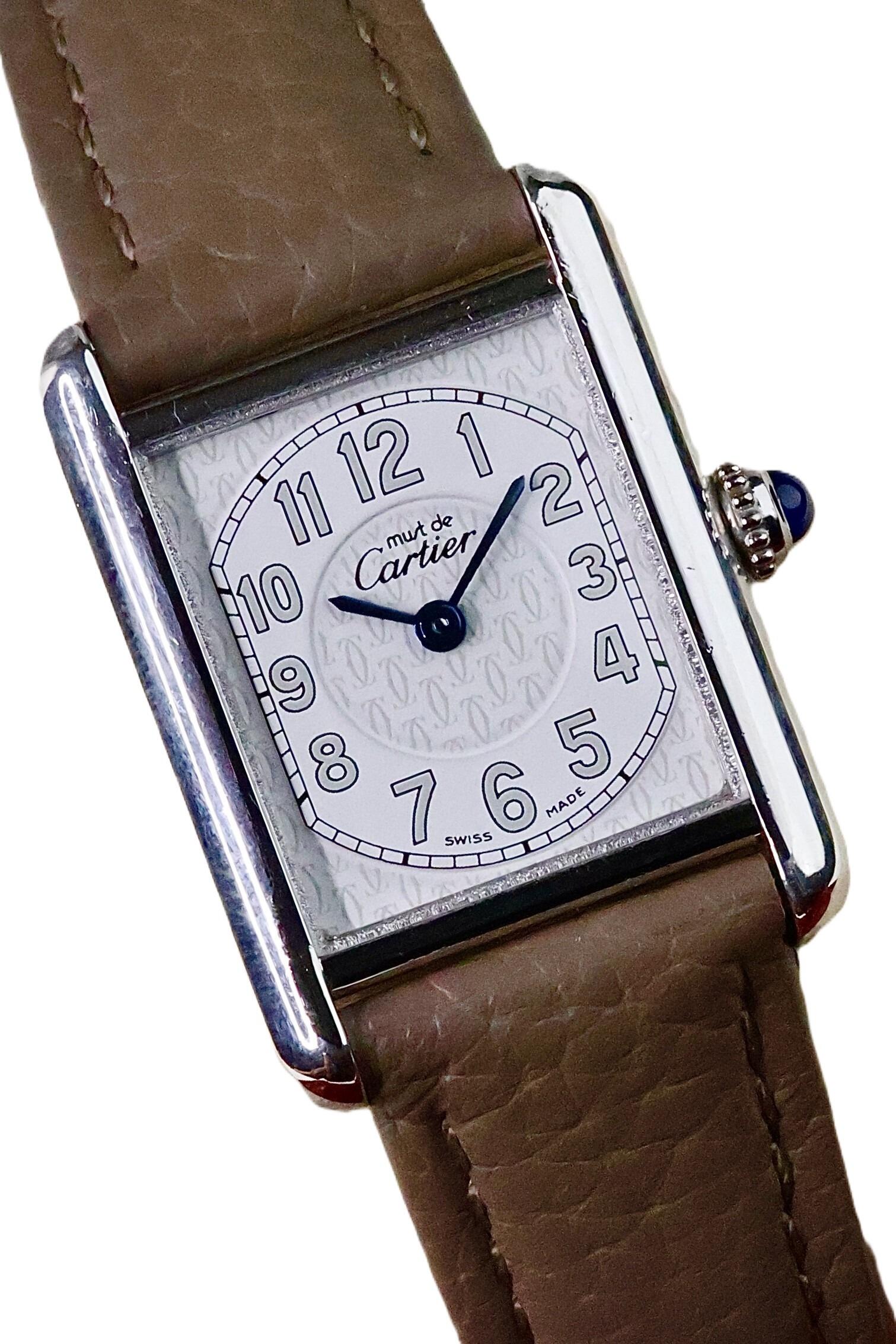 Cartier Ladies Must de Cartier Tank Vermeil Ref. 2416 – Solid Silver Case