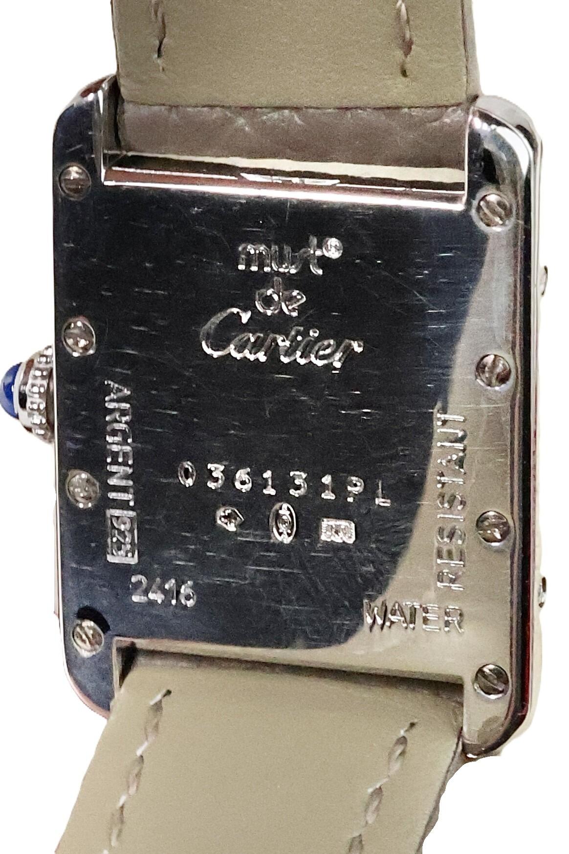 Cartier Ladies Must de Cartier Tank Vermeil Ref. 2416 – Solid Silver Case