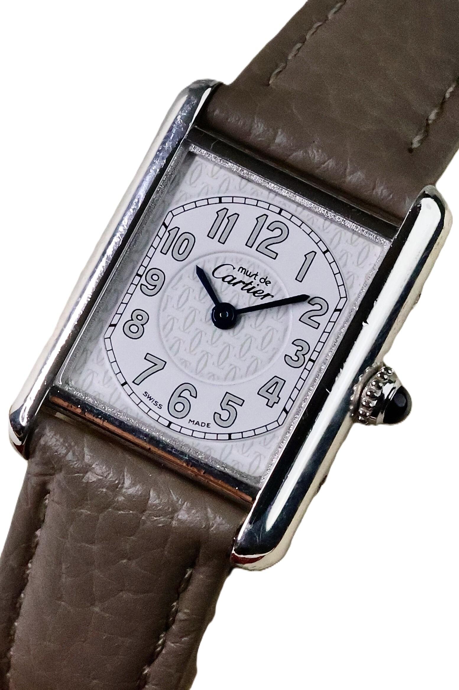 Cartier Ladies Must de Cartier Tank Vermeil Ref. 2416 – Solid Silver Case