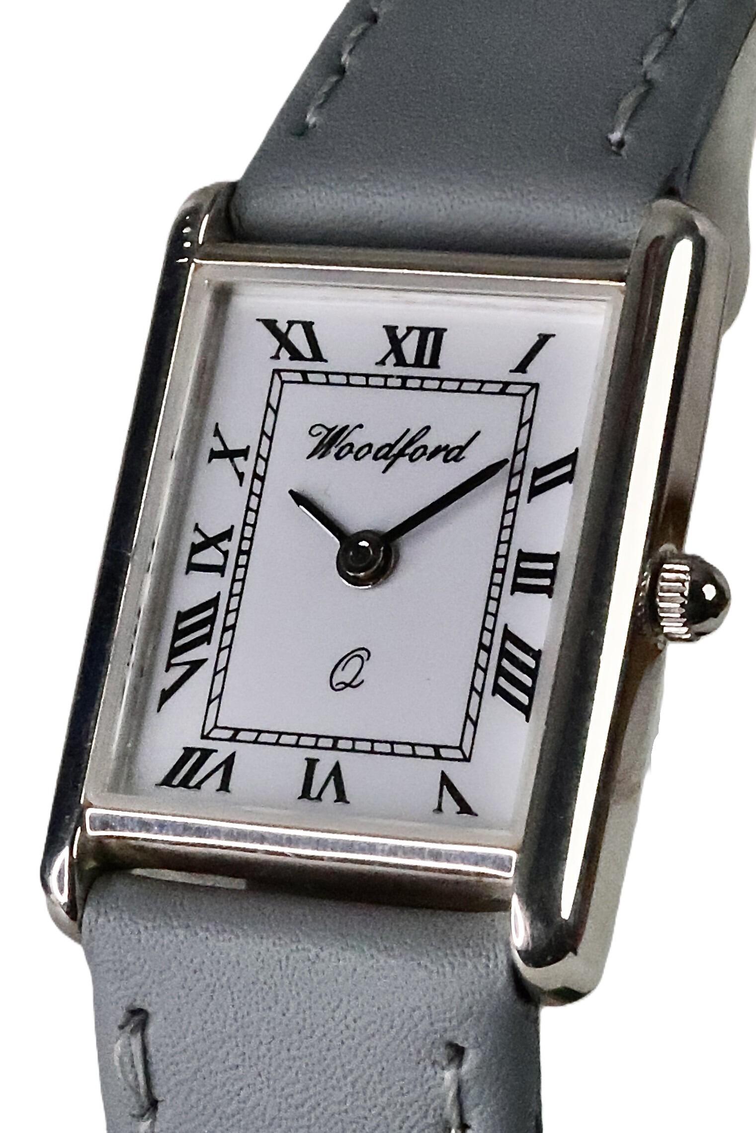 Sterling Silver Tank-Style Wristwatch
