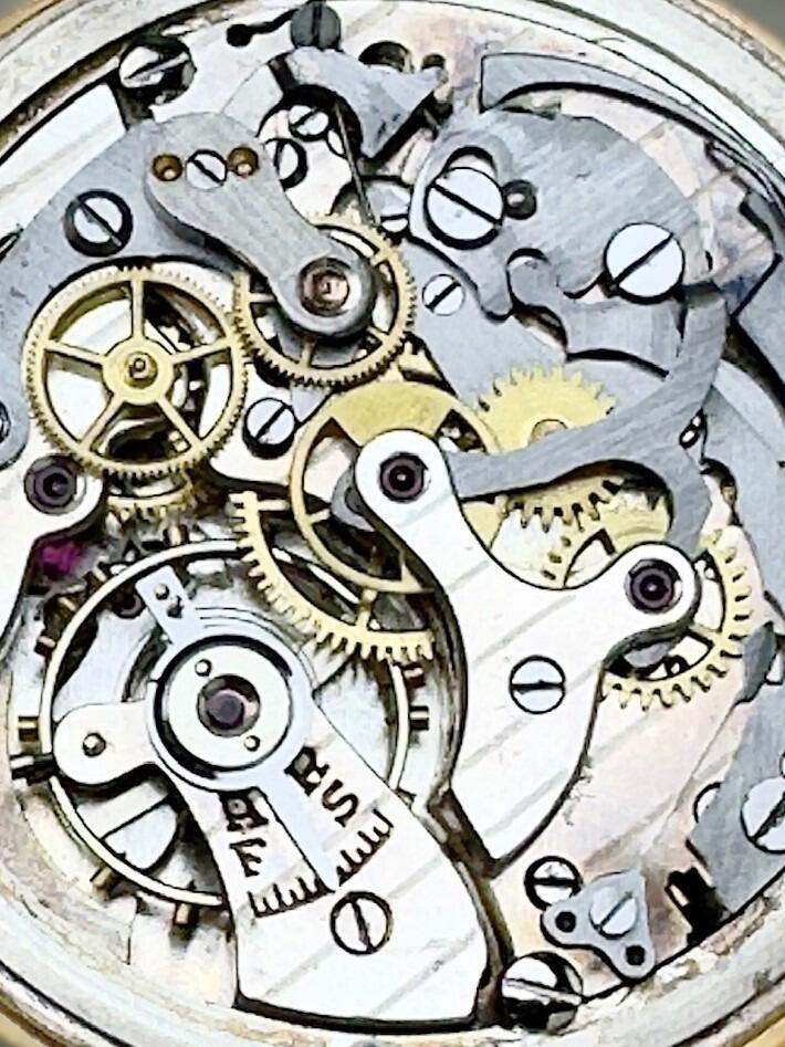 Swiss gold chronograph 1950