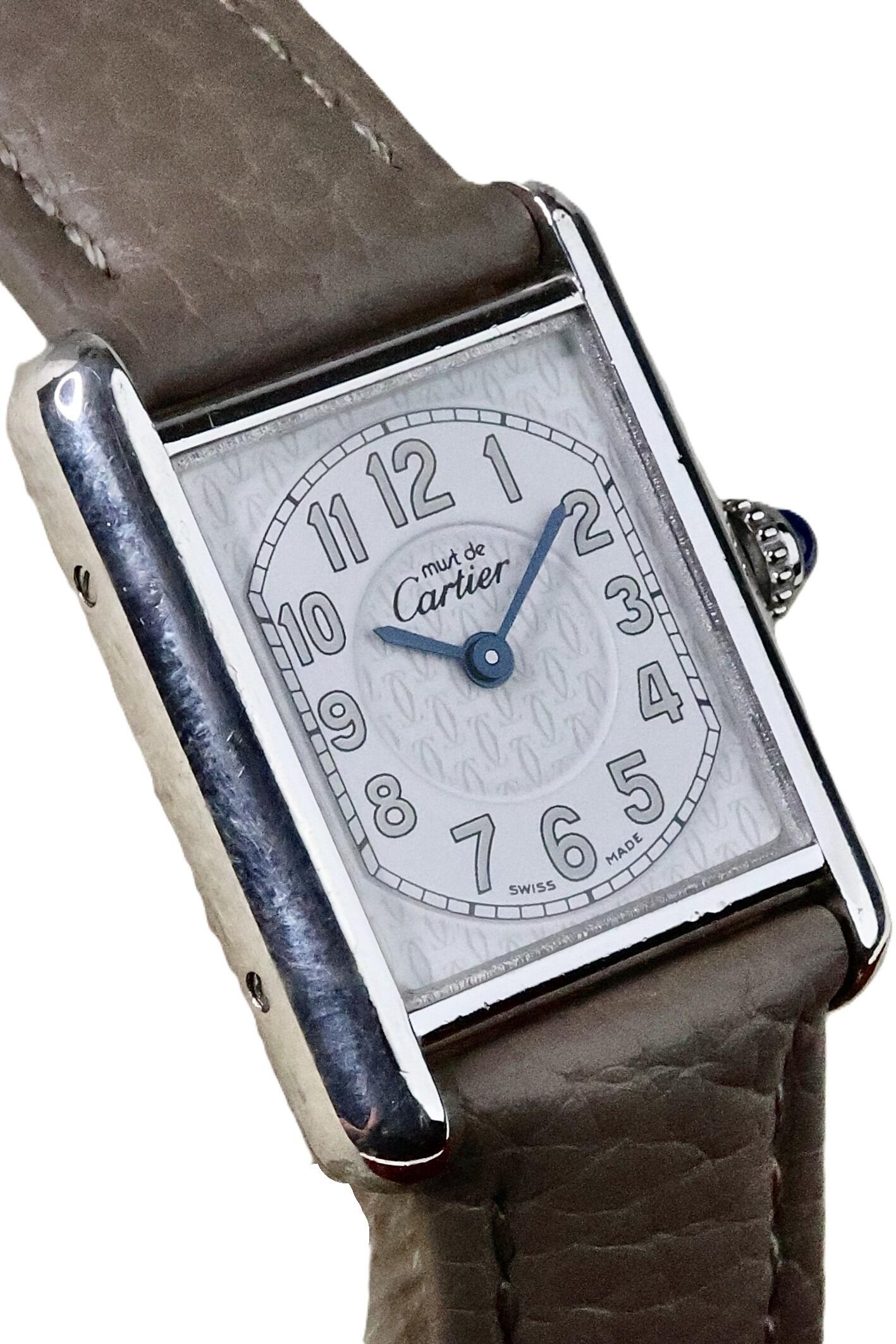 Cartier Ladies Must de Cartier Tank Vermeil Ref. 2416 – Solid Silver Case