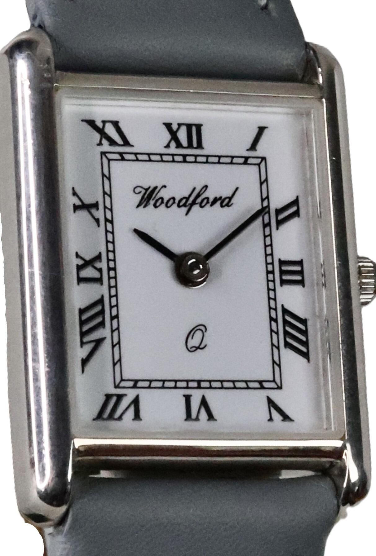 Sterling Silver Tank-Style Wristwatch
