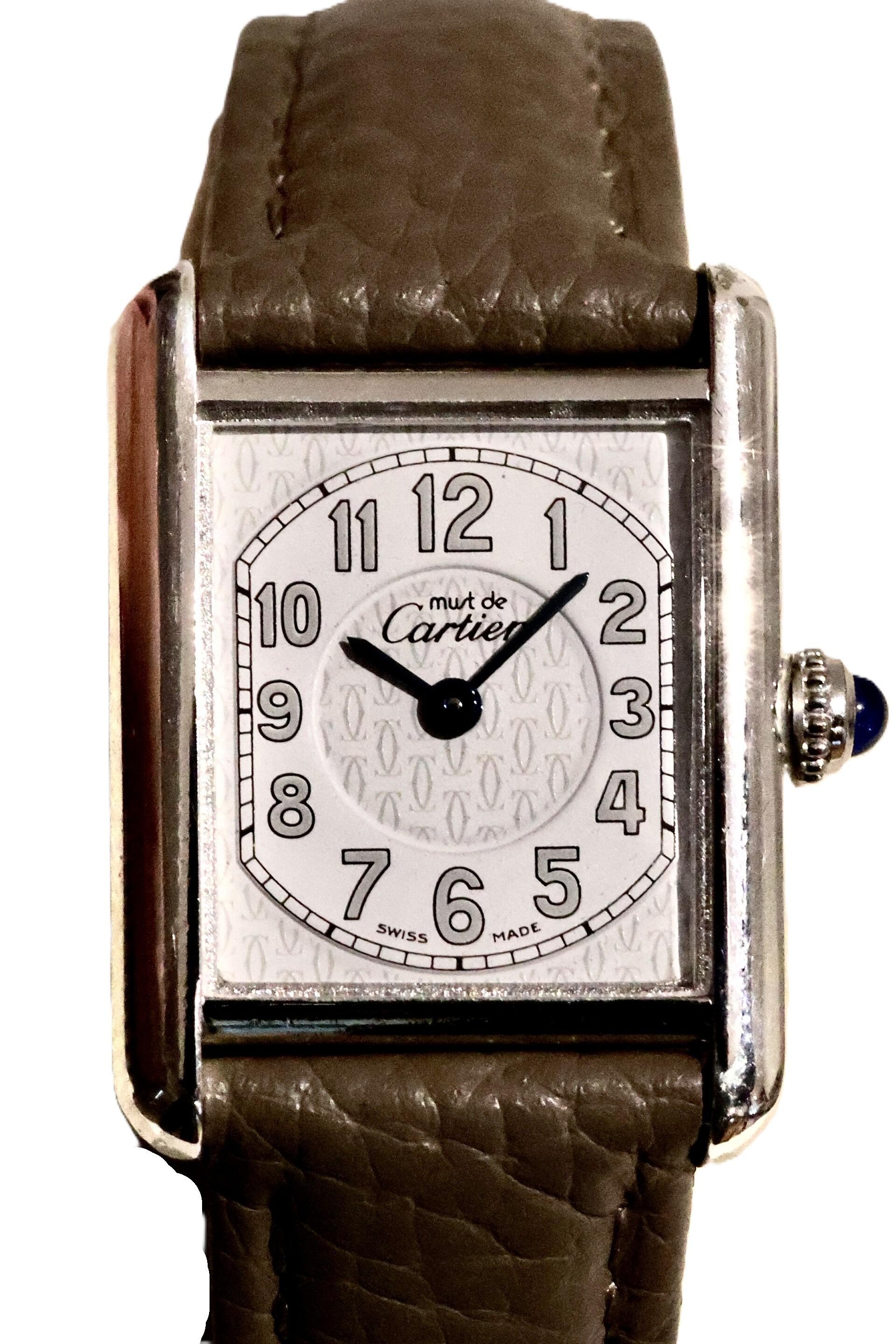 Cartier Ladies Must de Cartier Tank Vermeil Ref. 2416 – Solid Silver Case