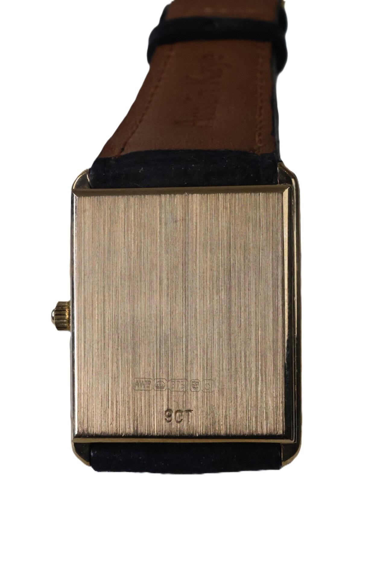 Bueche-Girod 9ct Gold Tank Watch