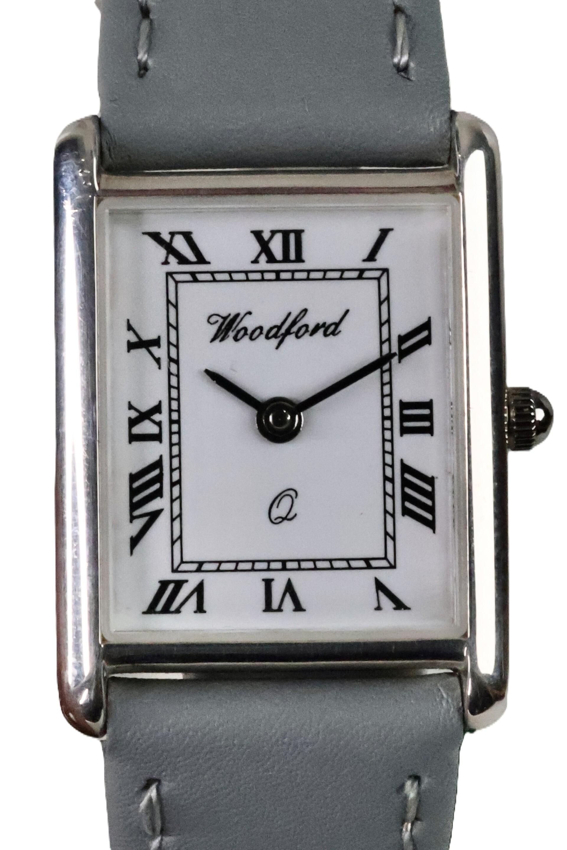 Sterling Silver Tank-Style Wristwatch