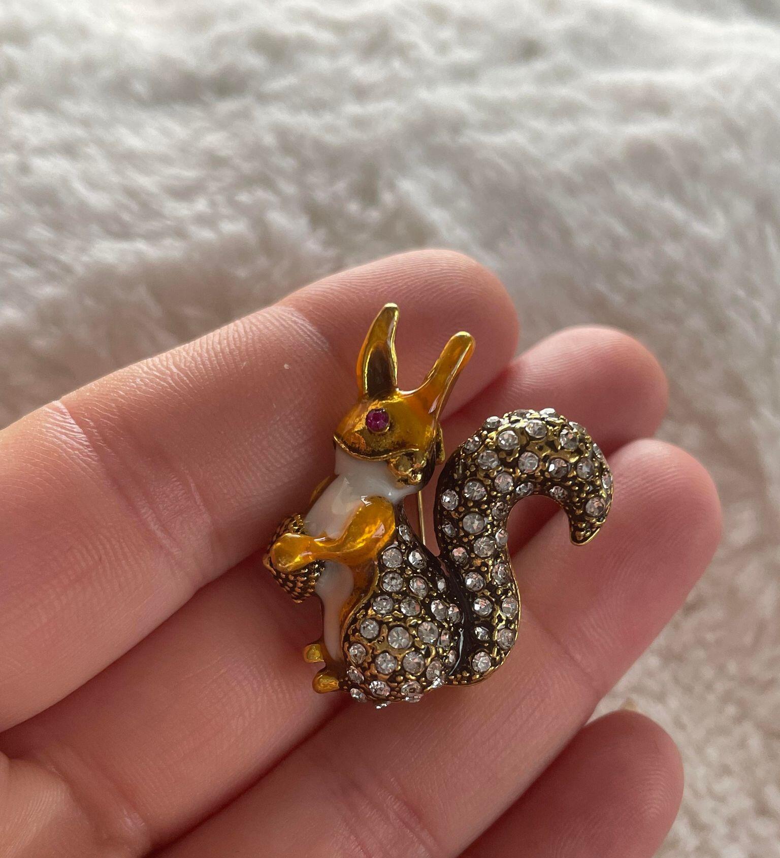 Squirrel Brooch