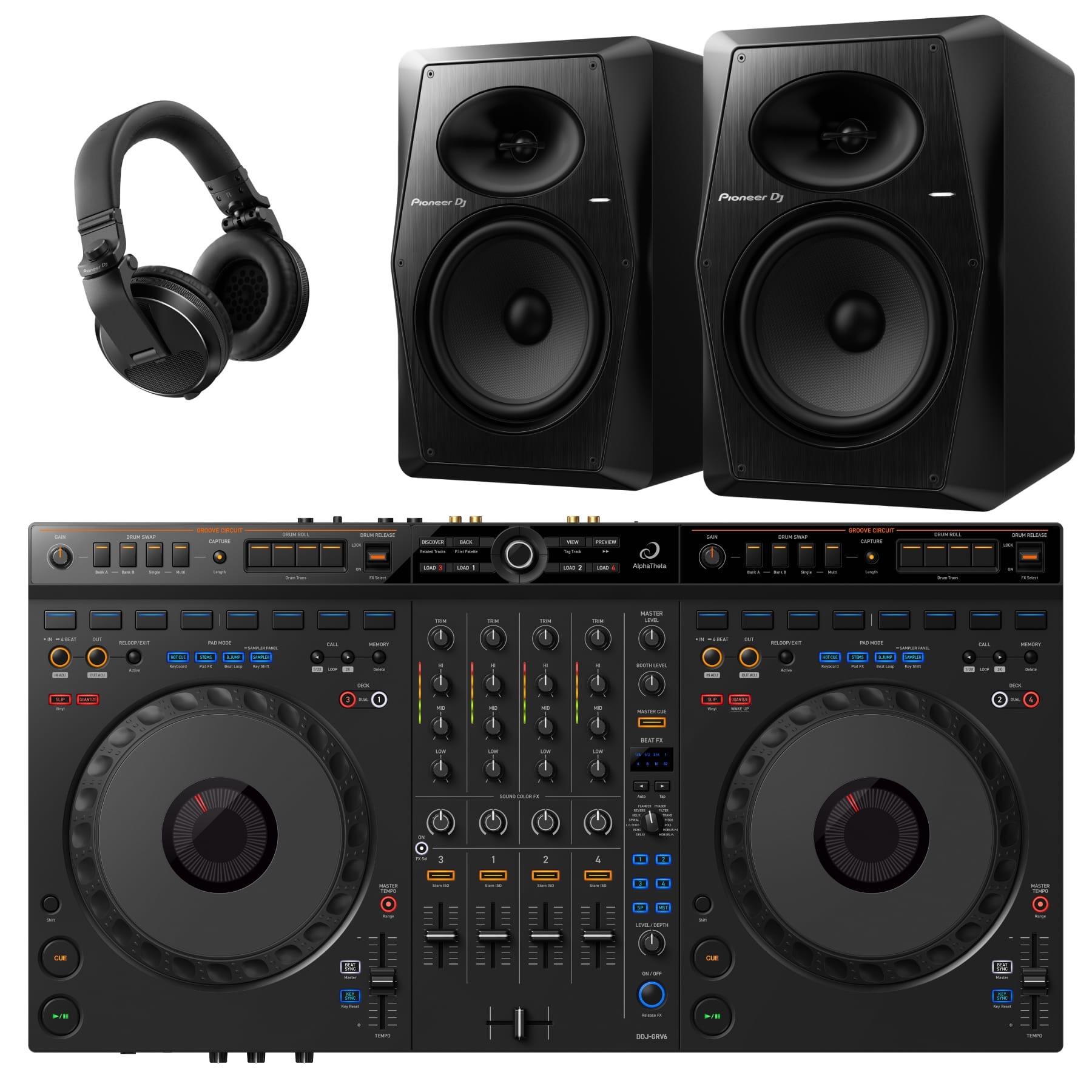 AlphaTheta DDJ-GRV6 & VM-80 Package
