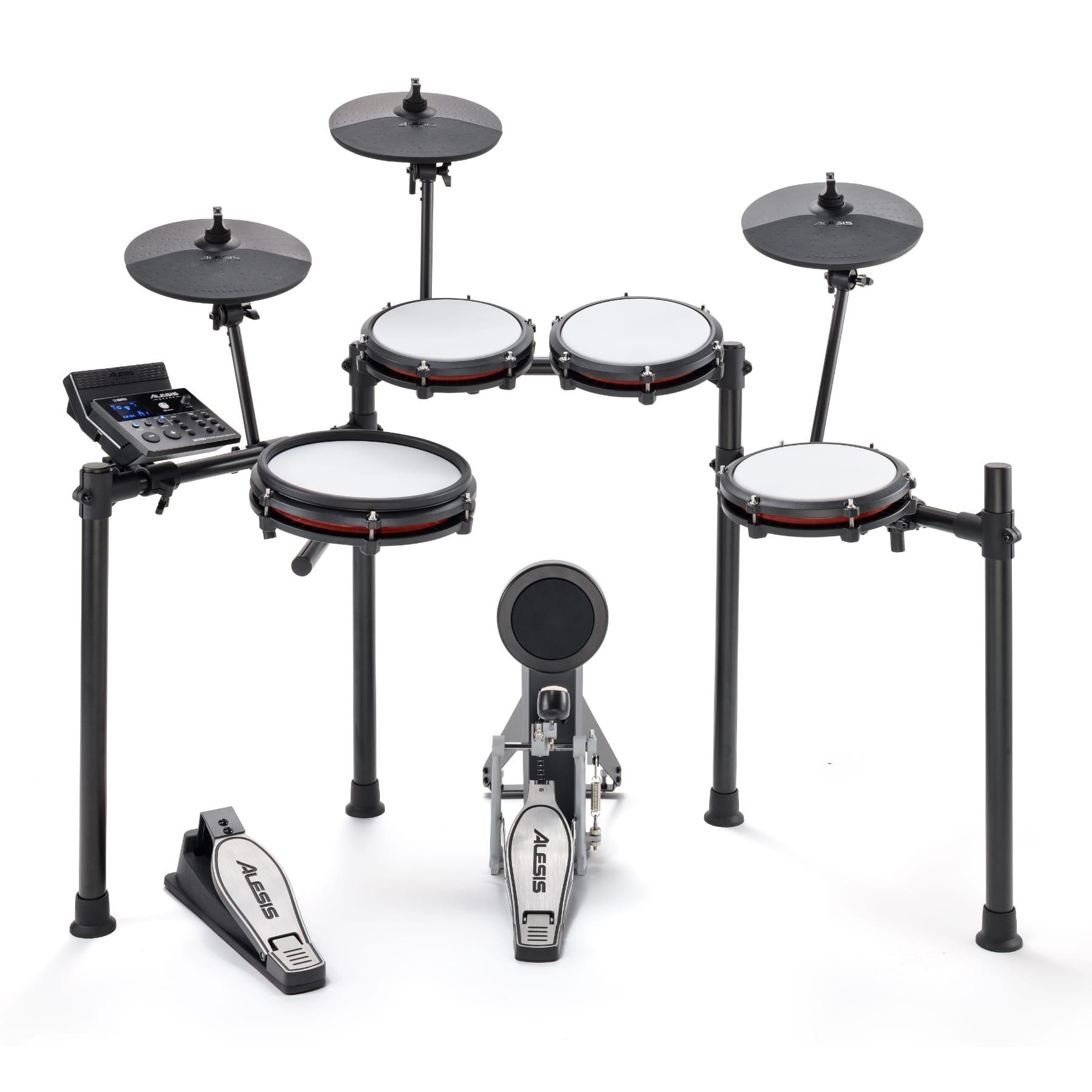 Alesis Nitro Max Kit - Eight Piece Electronic Drum Kit with Mesh Heads and Bluetooth front