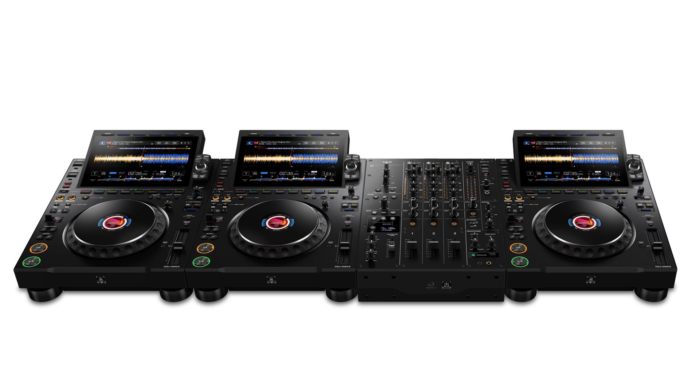 AlphaTheta CDJ-3000X & DJM-V5 Pro Package front
