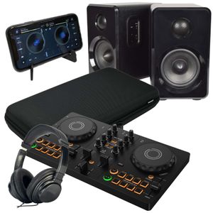 DDJ-FLX2とPCスピーカーセット alphatheta-ddj-flx2-avlink-