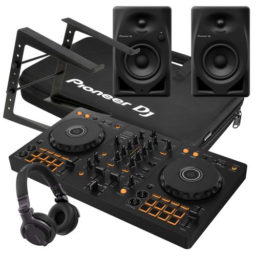 Pioneer DJ DDJ-FLX4 & DM-50D & HDJ-CUE1 & USB-A to C Cable