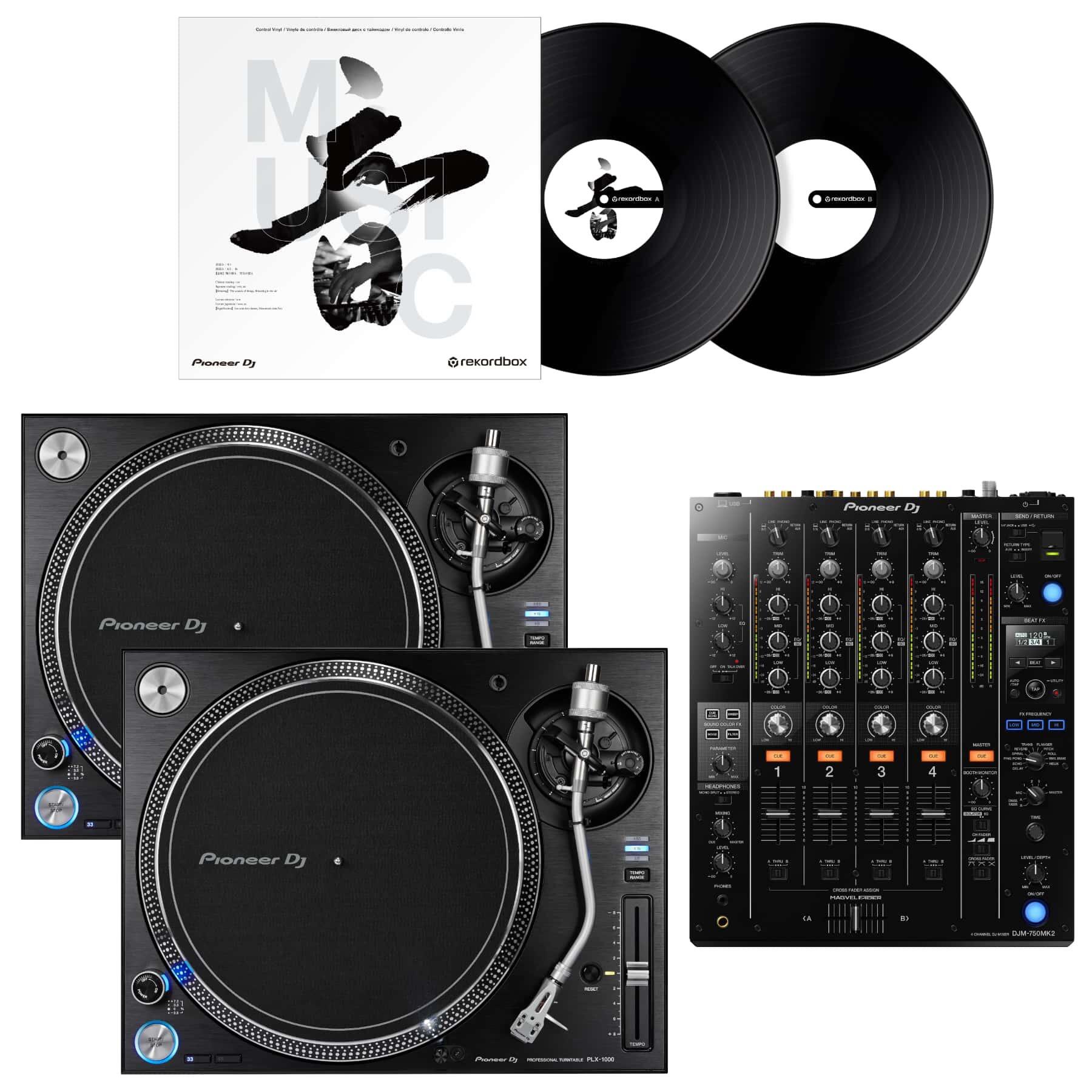 Pioneer DJ PLX-1000 & DJM-750MK2 Package