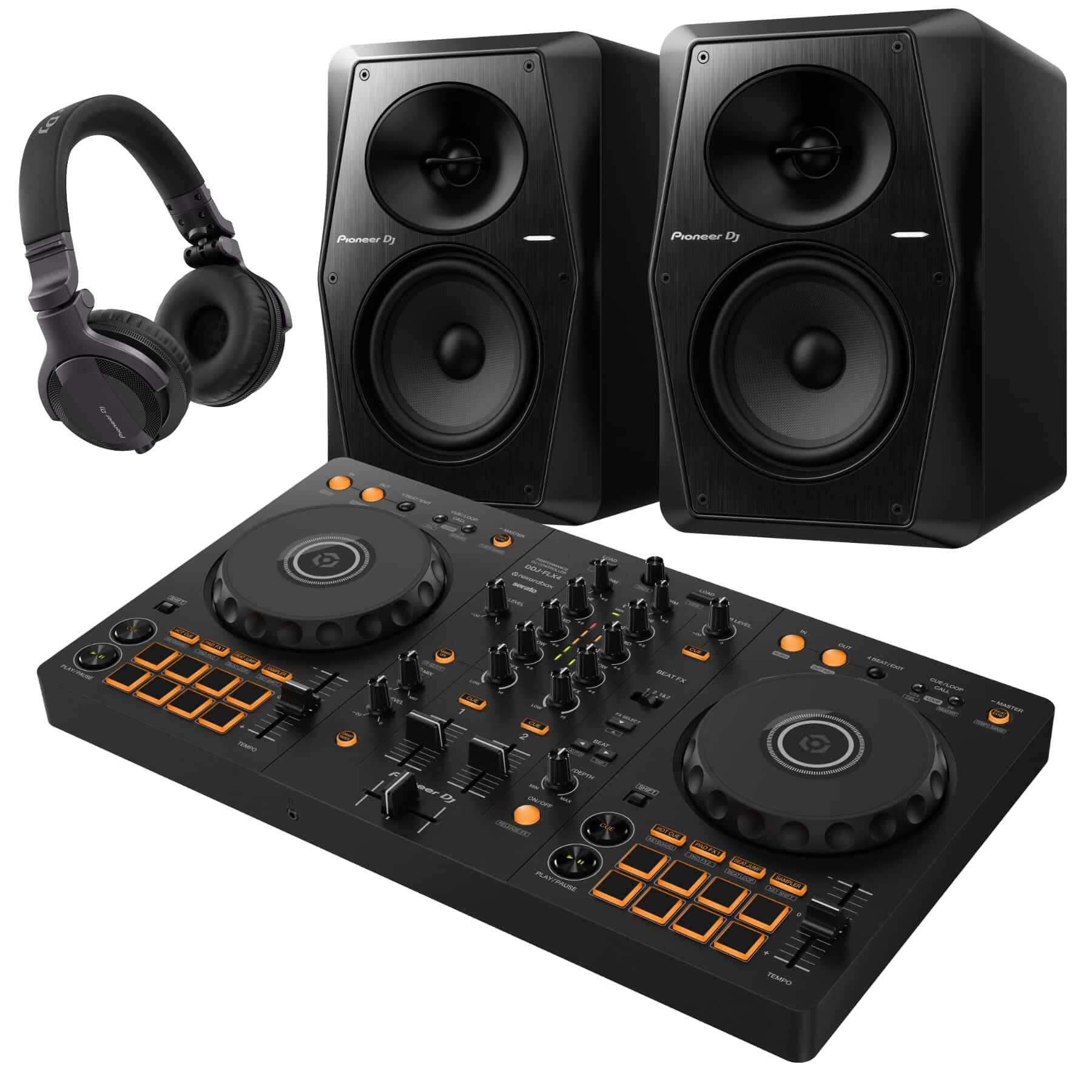 Pioneer DJ DDJ-FLX4 & VM-50 CUE1 Package