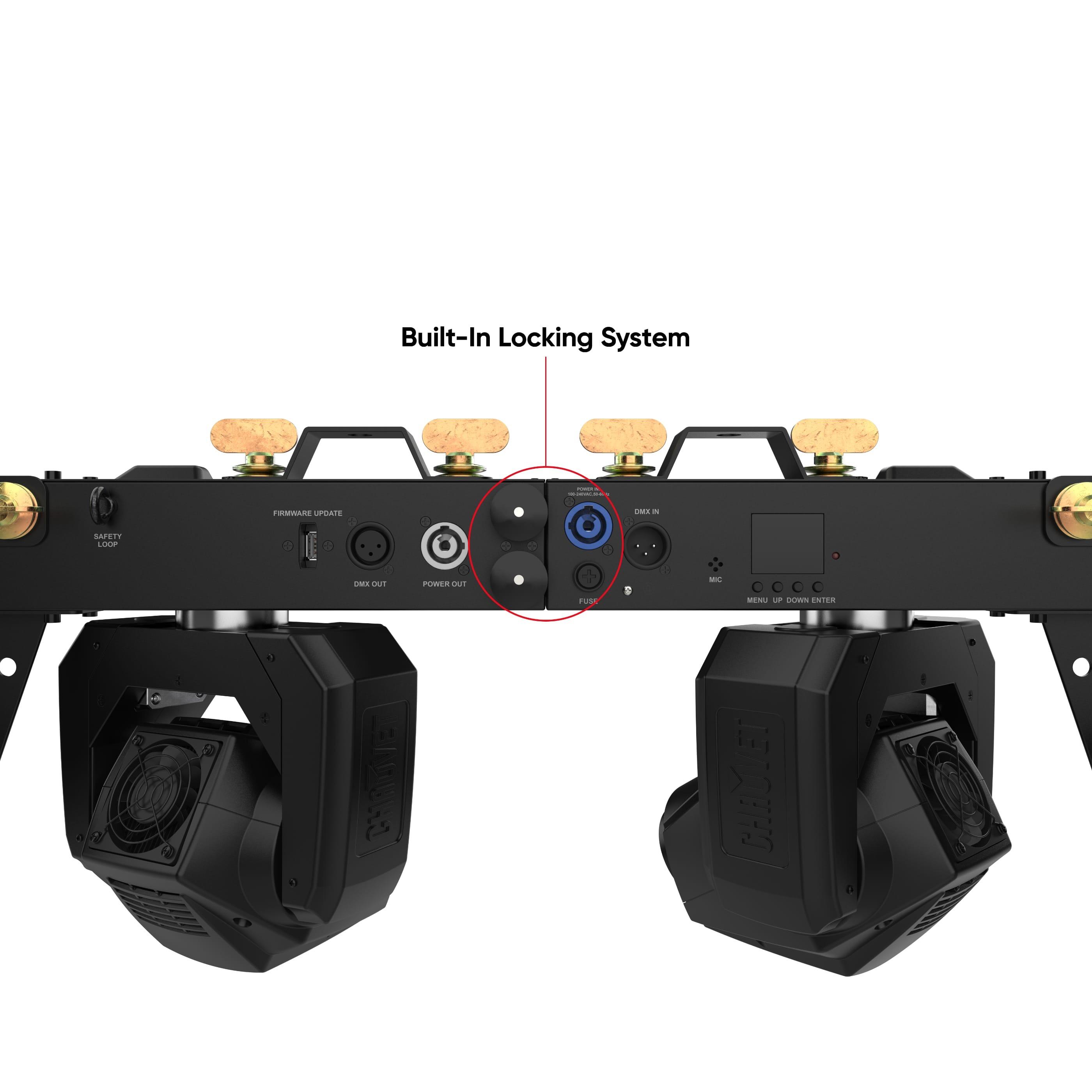 Chauvet DJ GigBAR Bridge ILS connected close up