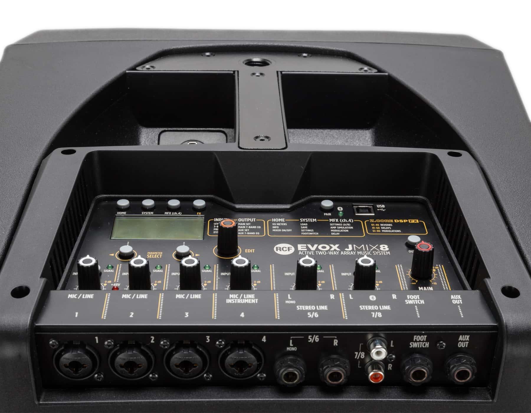 Array Jmix8 RCF EVOX JMIX8 Active Two Way Portable Array Music System