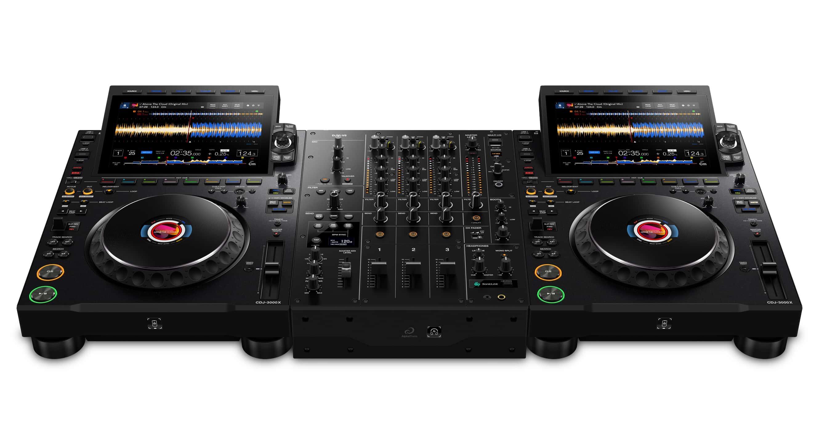 AlphaTheta CDJ-3000X & DJM-V5 Package front