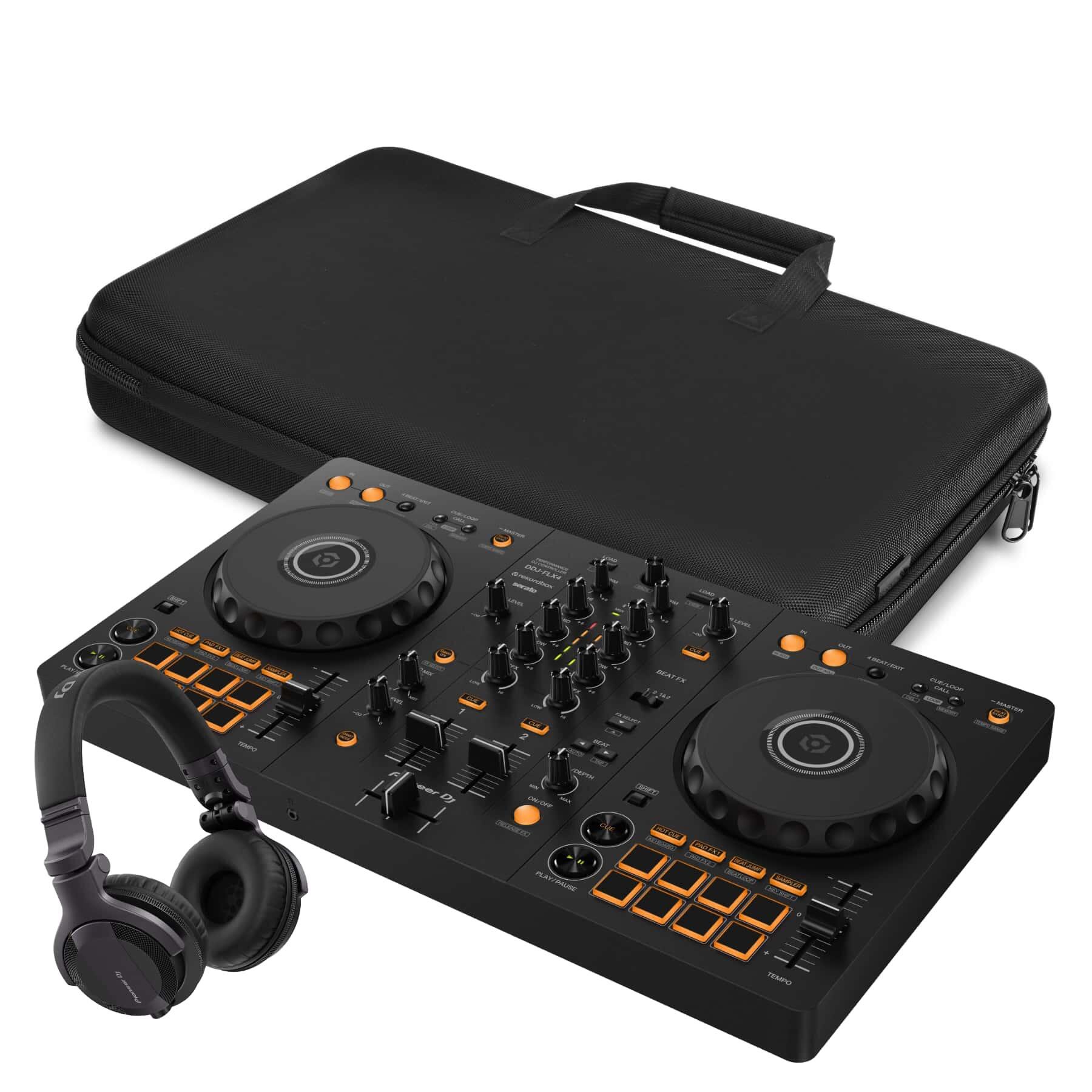 Pioneer DJ DDJ-FLX4 & HDJ-CUE1 Bundle