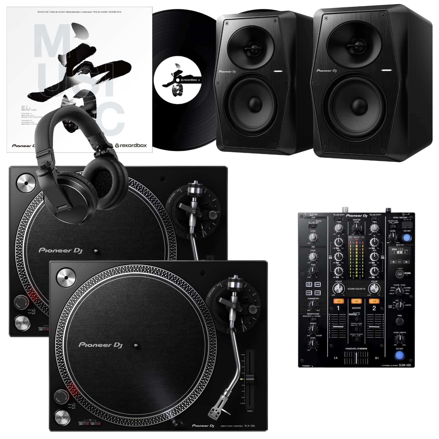 Pioneer DJ PLX-500 & DJM-450 Pro Bundle