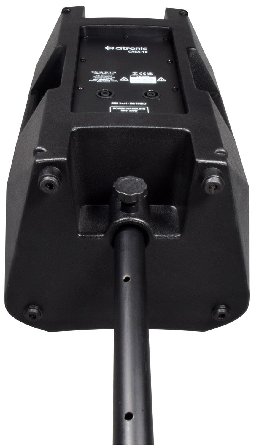 Citronic CASA-10 Passive 10" Full Range PA Cabinet on pole