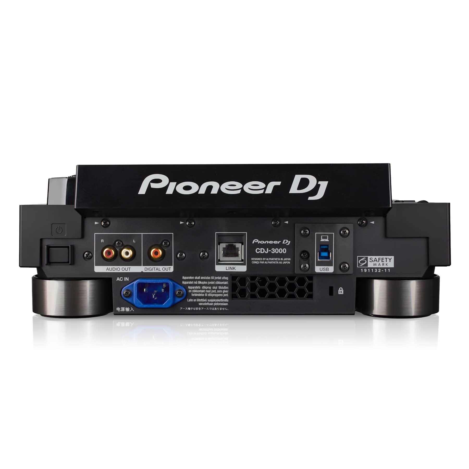 Pioneer DJ CDJ-3000 Professional Media Player rear