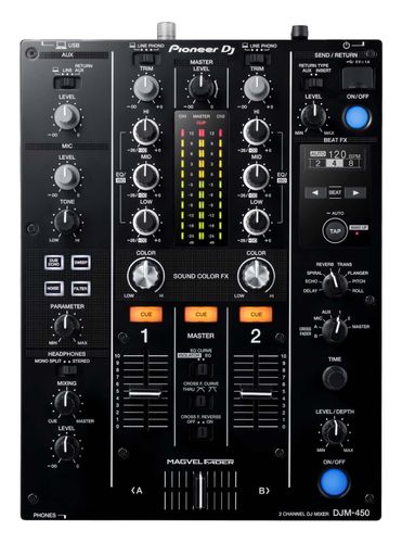 Pioneer DJ DJM-450 2-channel DJ mixer with Beat FX - Open Box