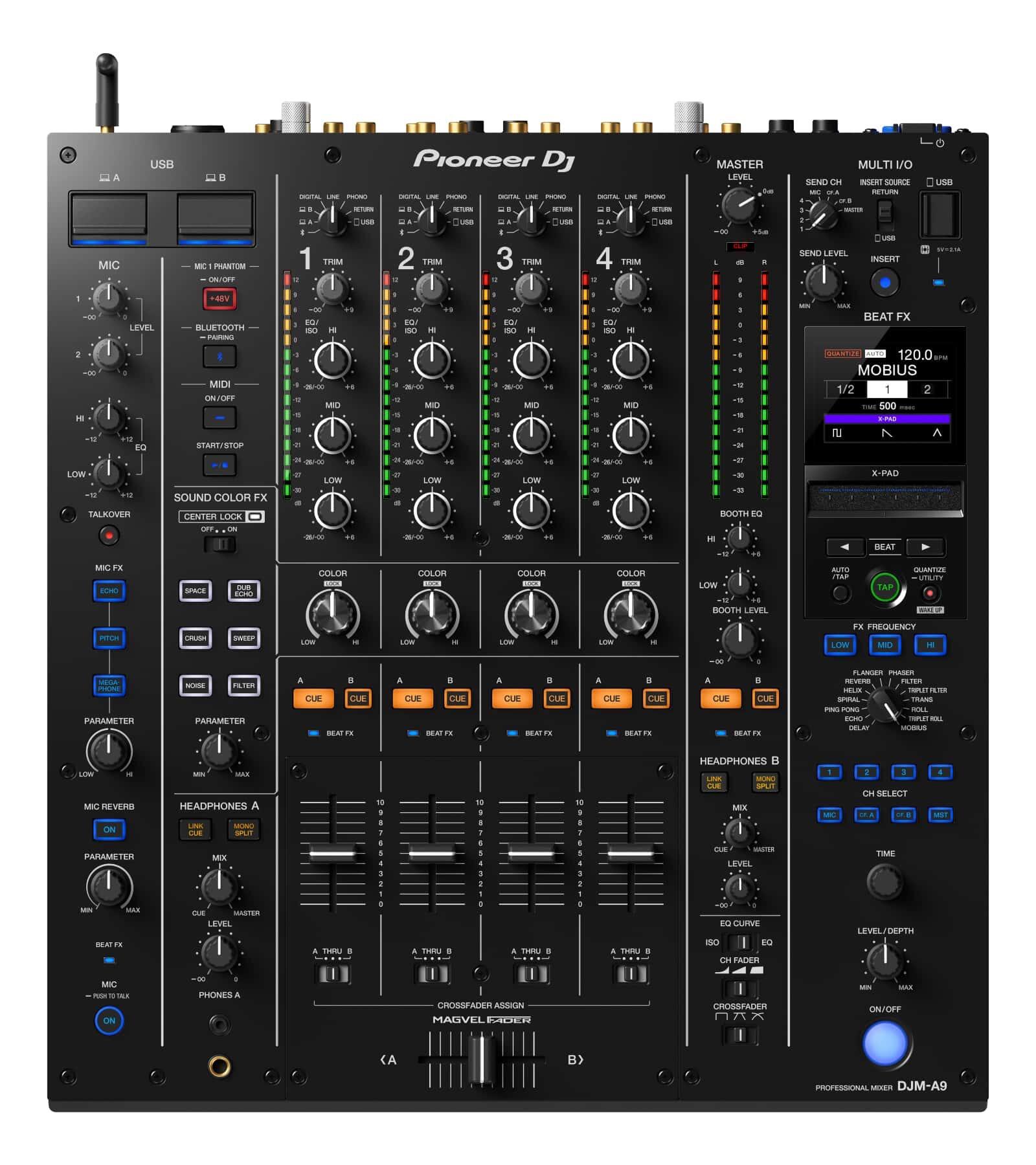 Pioneer DJ DJM-A9 4-channel DJ Mixer top