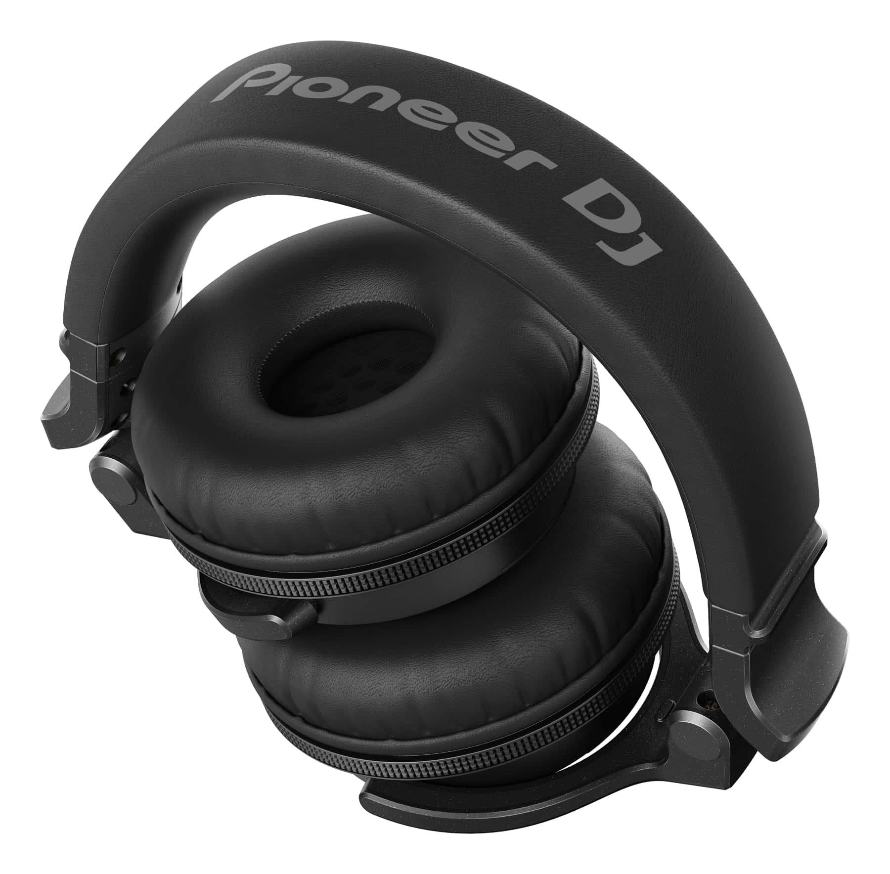 Pioneer DJ HDJ-CUE1BT-K Black Bluetooth DJ Headphones folded