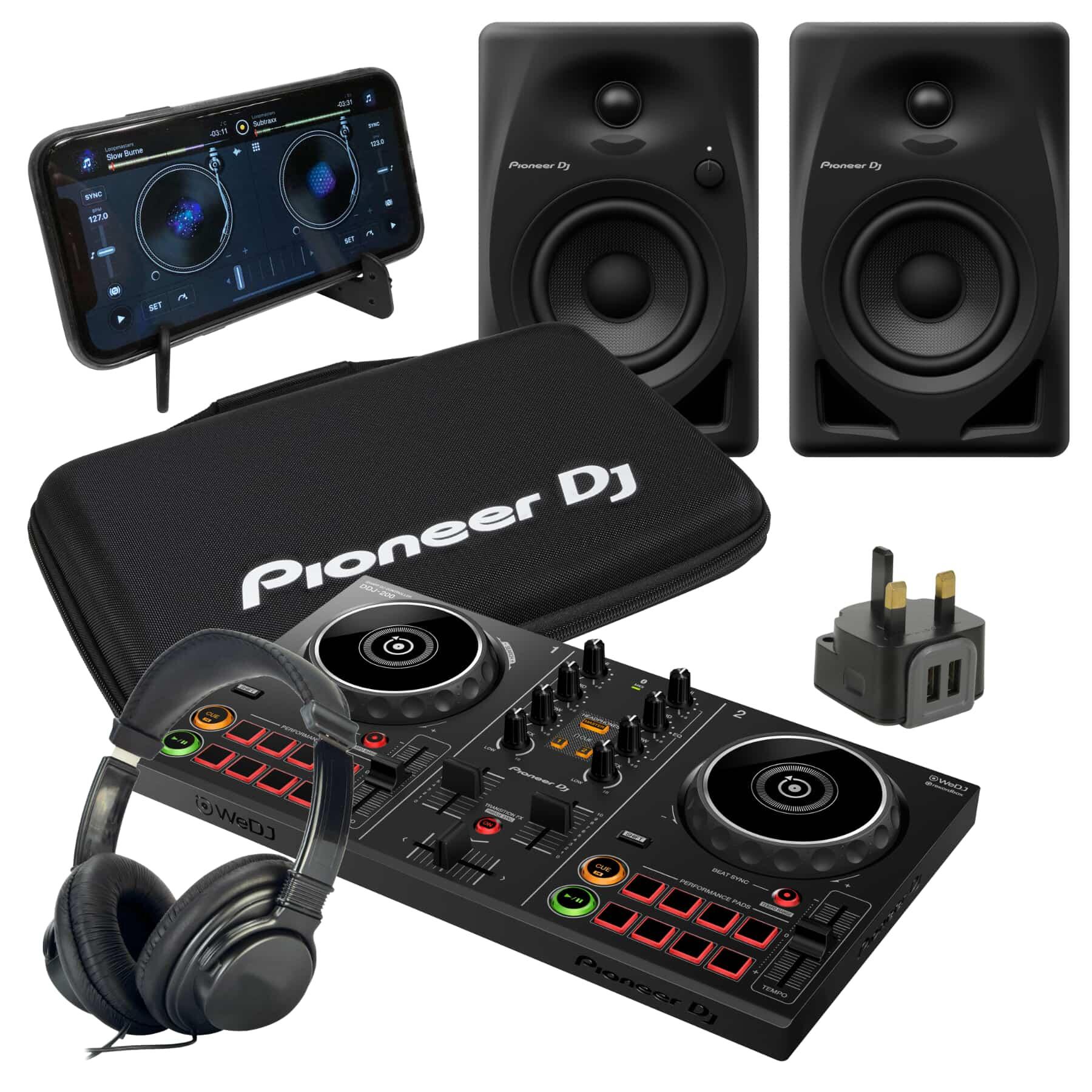 Pioneer DJ DDJ-200 & DM-40D Complete Bundle