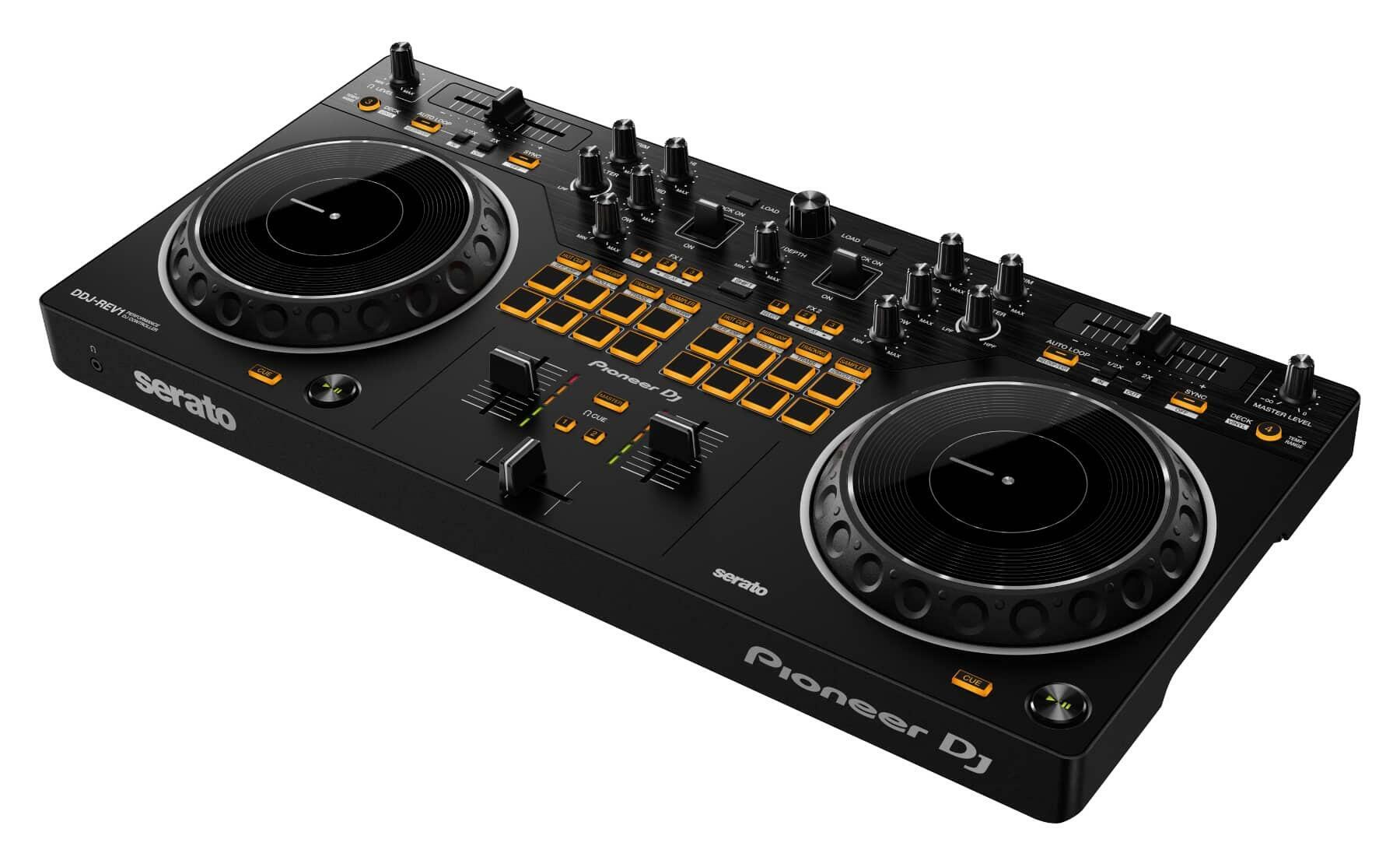Pioneer DJ DDJ-REV1 Serato DJ Controller angle