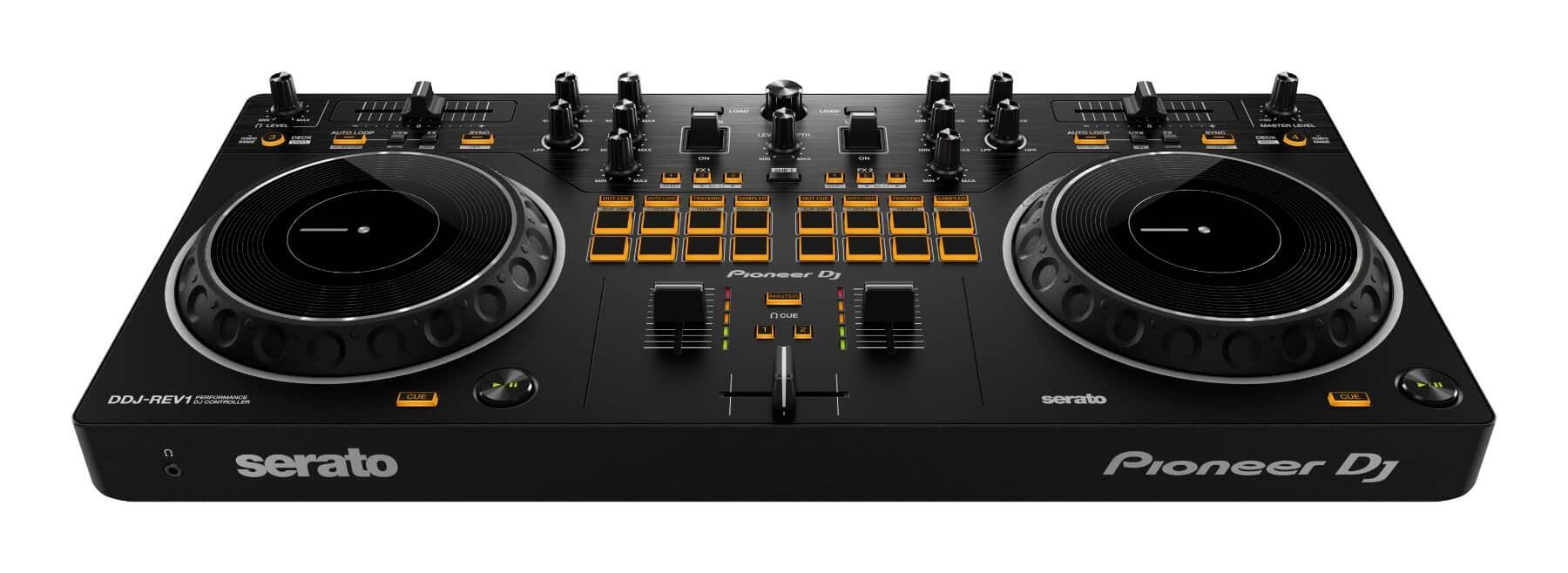 Pioneer DJ DDJ-REV1 Serato DJ Controller front angle
