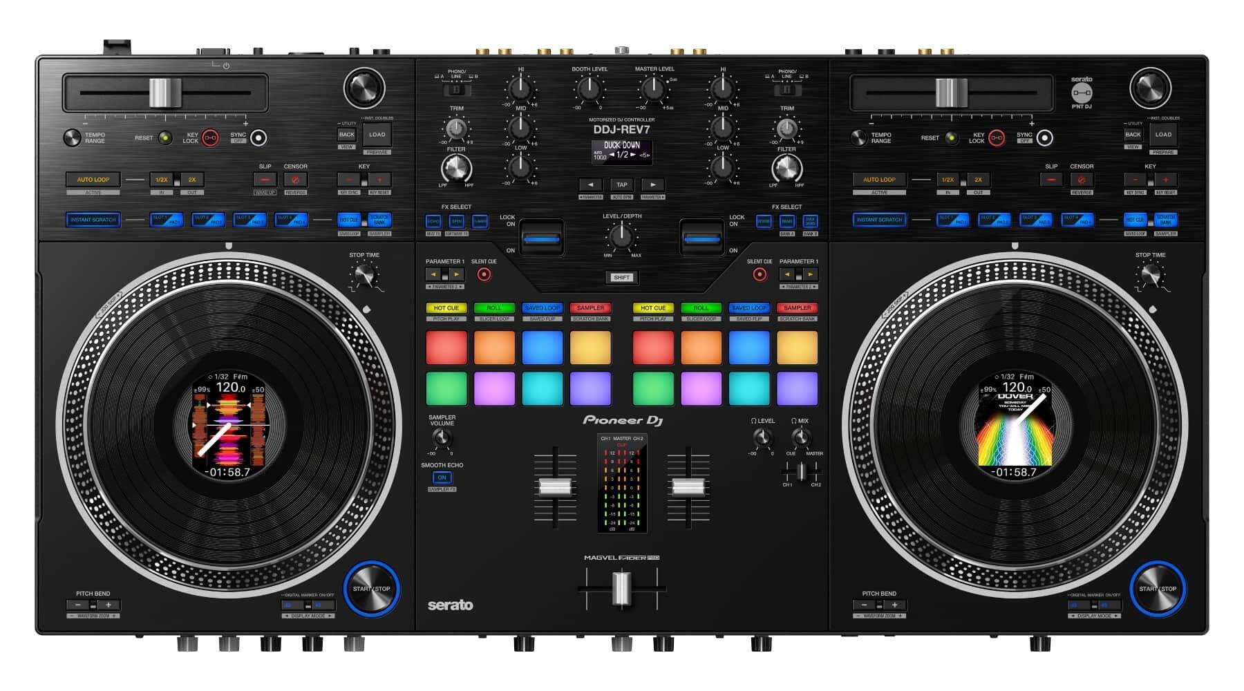 Pioneer DJ DDJ-REV7 Serato DJ Pro Controller top