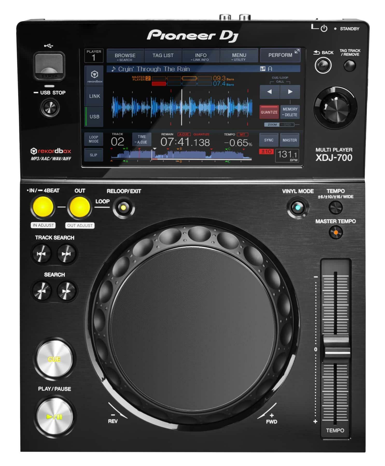Pioneer DJ XDJ-700 compact media player top