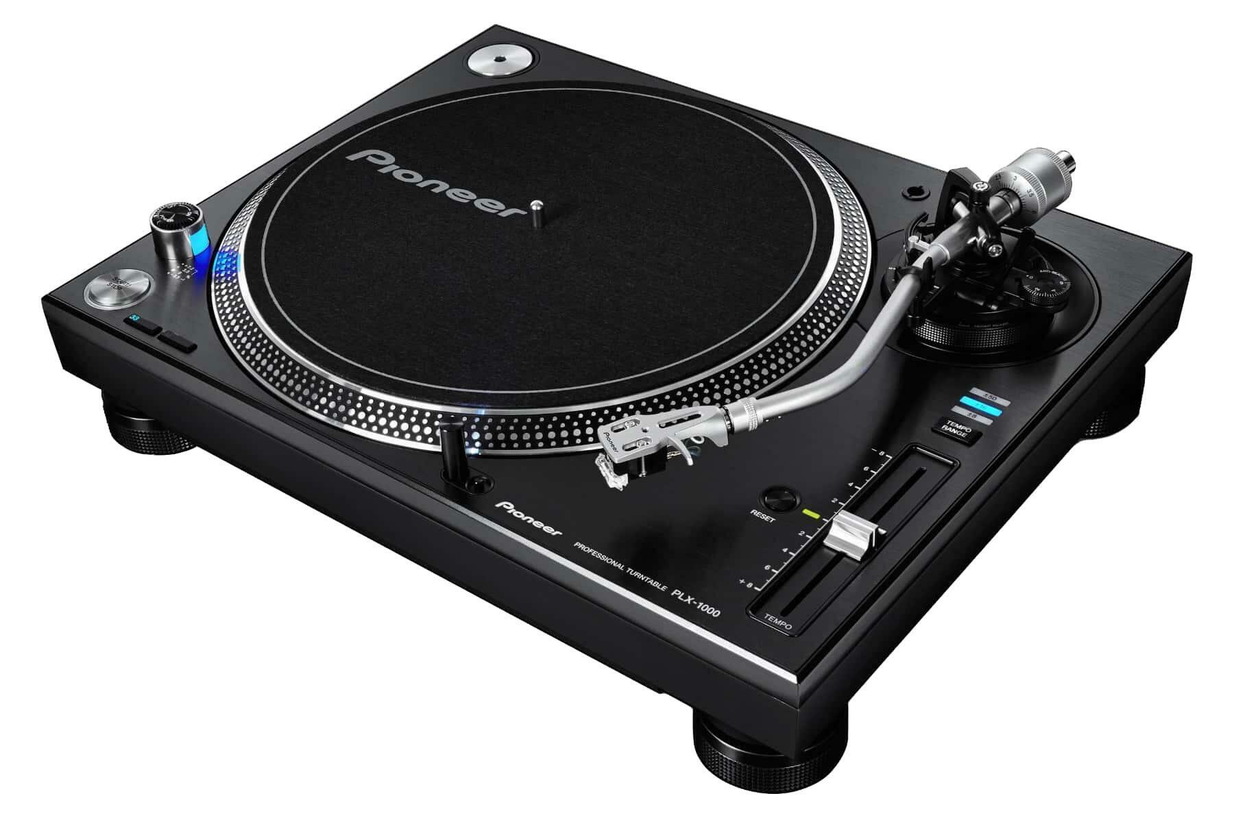 Pioneer DJ PLX-1000 DJ turntable angle