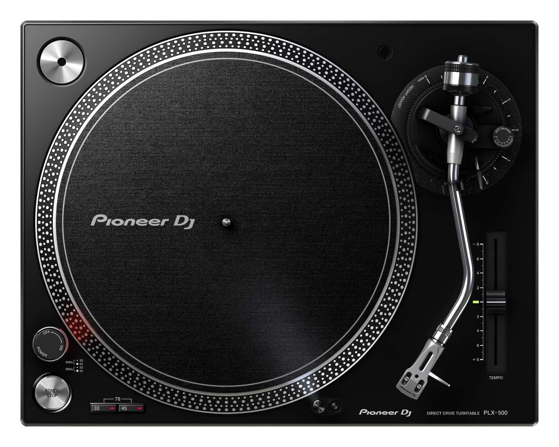 Pioneer DJ PLX-500-K DJ turntable top