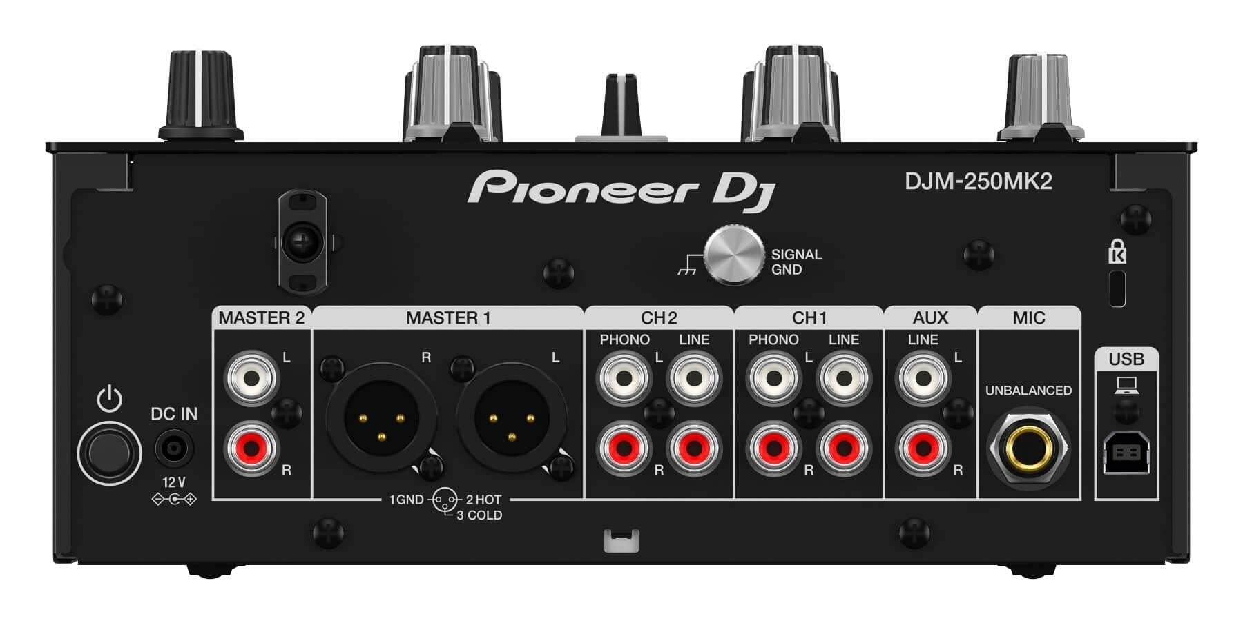 Pioneer DJ DJM-250MK2 DJ Mixer rear